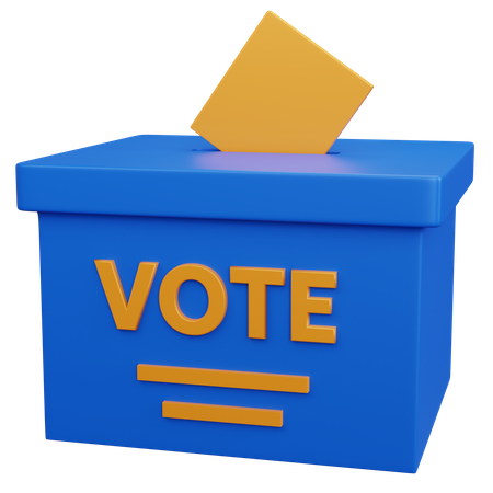 Caixa de votação  3D Icon