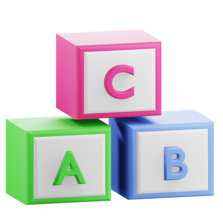 Caixa do Alfabeto  3D Icon