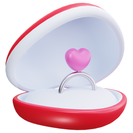 Caixa do anel  3D Icon