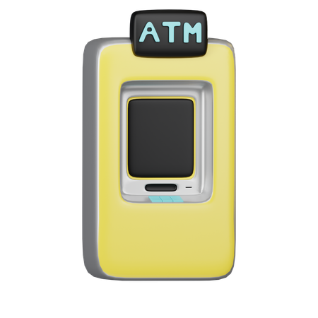 Caixa eletrônico  3D Icon