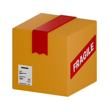 Caixa frágil  3D Icon