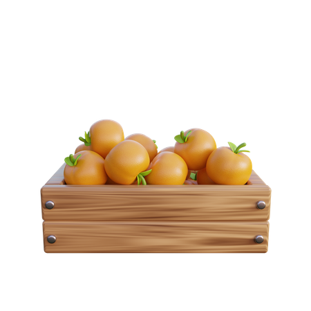 Caixa laranja  3D Icon