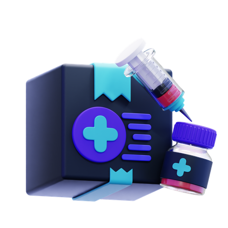 Caixa médica  3D Icon