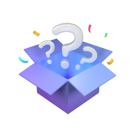 Caixa mistério  3D Icon