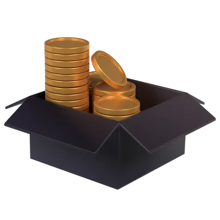 Caixa de moedas  3D Icon