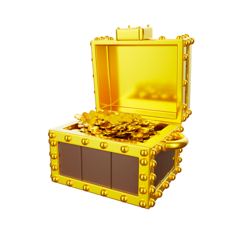 Caixa de ouro  3D Icon