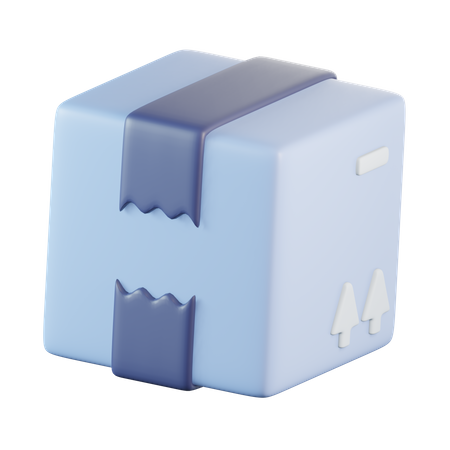 Caixa de pacote de entrega  3D Icon