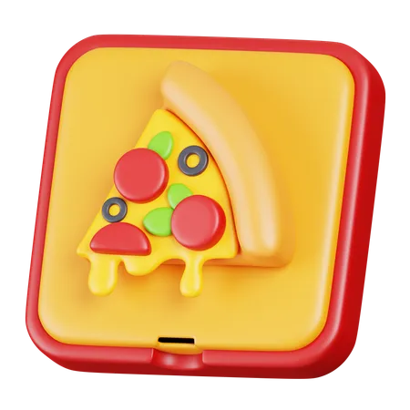 Caixa de pizza  3D Icon