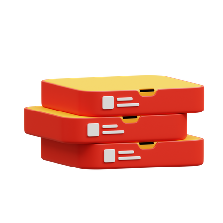 Caixa de pizza  3D Icon