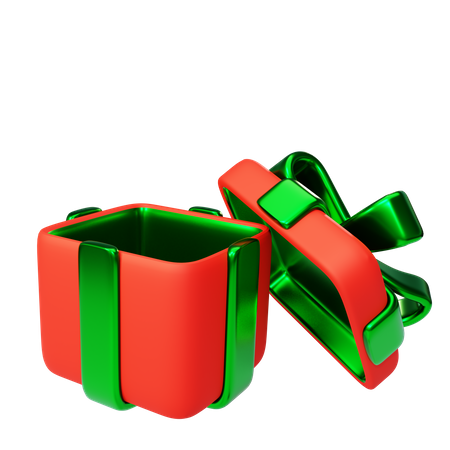 Caixa de presente de Natal  3D Illustration