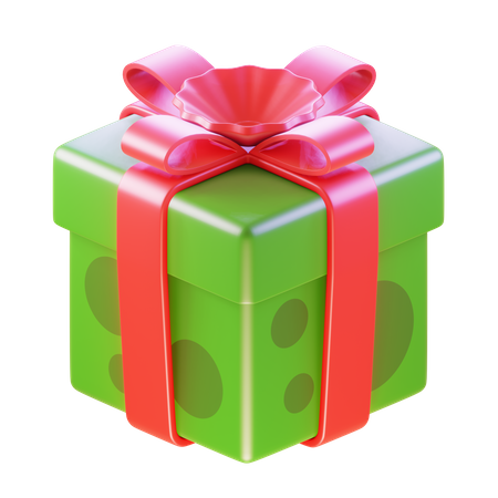 Caixa de presente de Natal  3D Icon