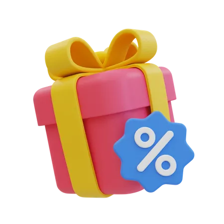 Caixa de presente de promoção  3D Icon