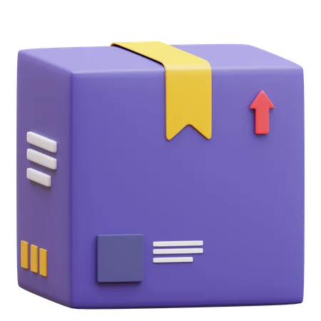 Caixa de produtos comerciais  3D Icon