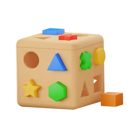 Caixa de quebra-cabeça  3D Icon