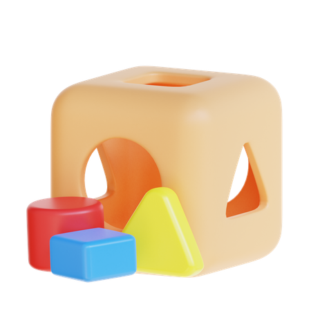 Caixa de quebra-cabeça  3D Icon