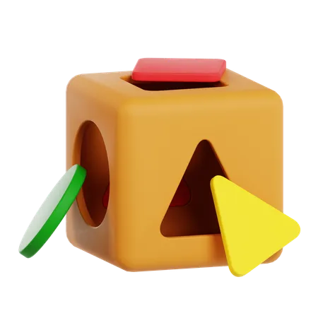 Caixa de quebra-cabeça  3D Icon