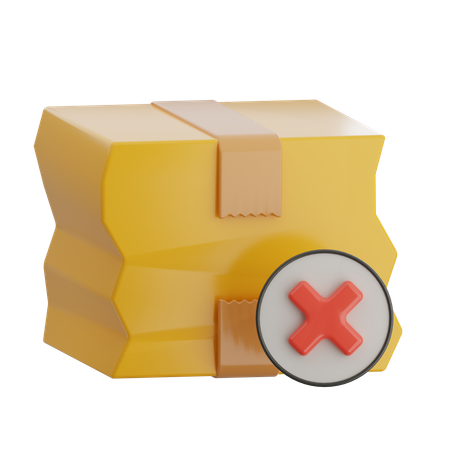 Caixa quebrada  3D Icon