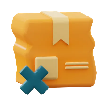 Caixa quebrada  3D Icon