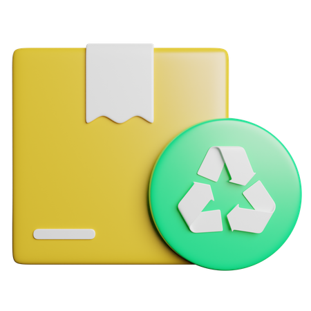 Reciclagem de caixa  3D Icon