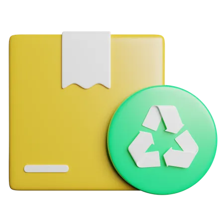 Reciclagem de caixa  3D Icon