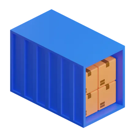 Caixa de contêiner  3D Icon