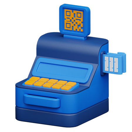 Caixa registradora  3D Icon