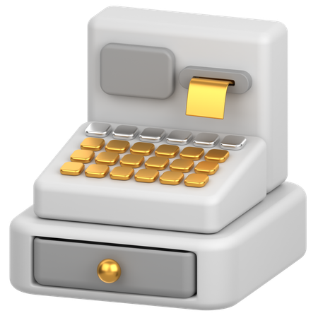 Caixa registradora  3D Icon