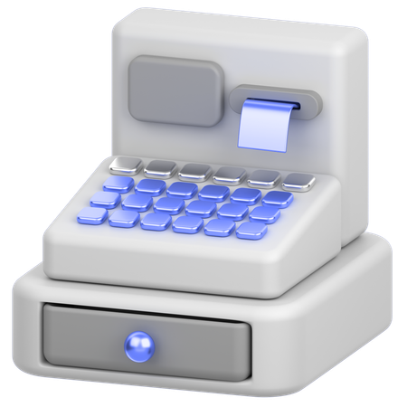 Caixa registradora  3D Icon