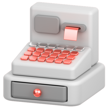 Caixa registradora  3D Icon