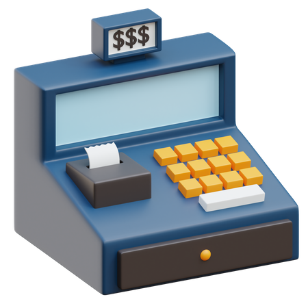 Caixa registradora  3D Icon