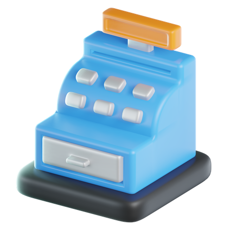 Caixa registradora  3D Icon