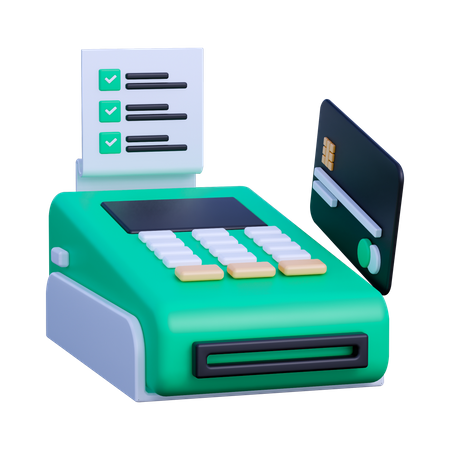 Caixa registradora  3D Icon