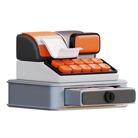 Caixa registradora  3D Icon
