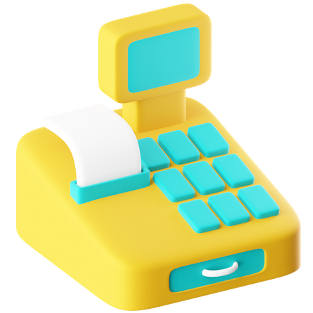 Caixa registradora  3D Icon
