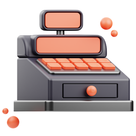 Caixa registradora  3D Icon