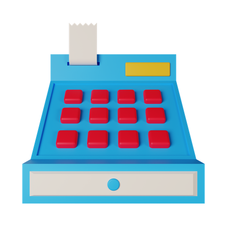 Caixa registradora  3D Icon