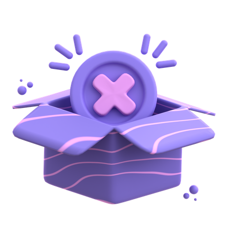 Caixa vazia  3D Icon