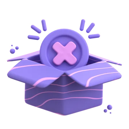 Caixa vazia  3D Icon