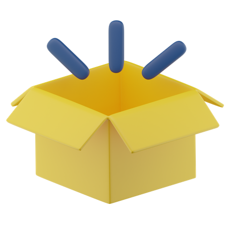 Caixa vazia  3D Icon