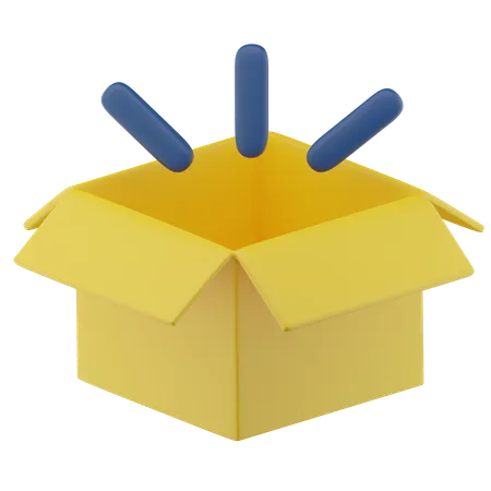 Caixa vazia  3D Icon