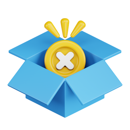 Caixa vazia  3D Icon