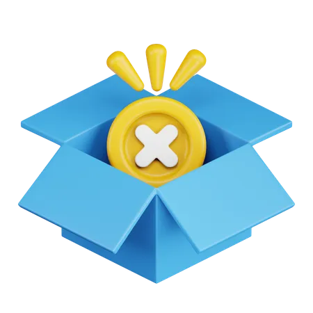 Caixa vazia  3D Icon