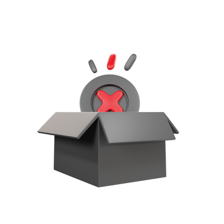 Caixa vazia  3D Icon