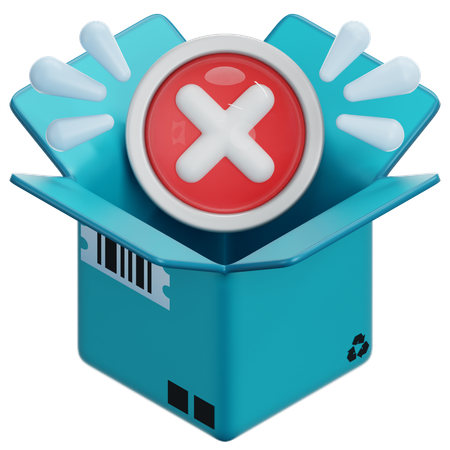 Caixa vazia  3D Icon