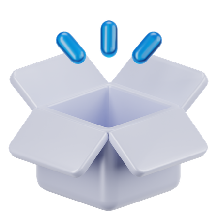 Caixa vazia  3D Icon