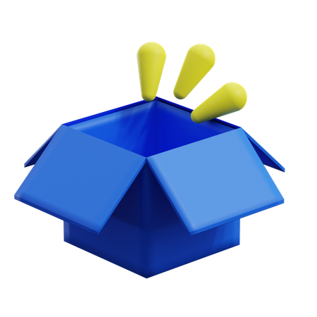 Caixa vazia  3D Icon