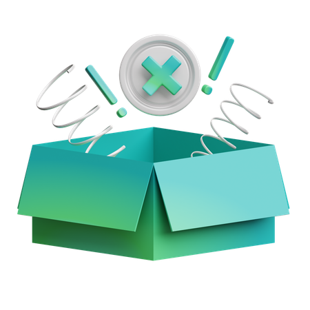 Caixa vazia  3D Icon