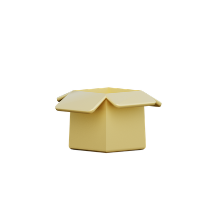 Caixa vazia  3D Icon