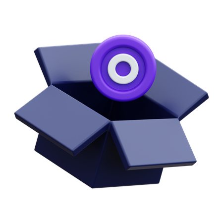 Caixa vazia  3D Icon