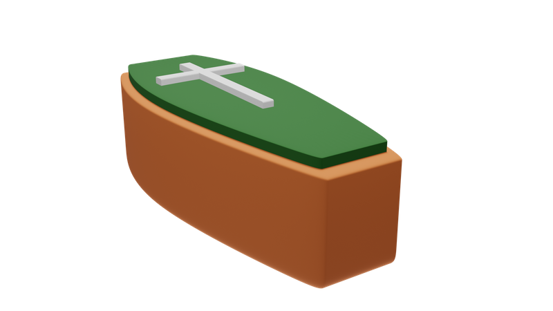 Caixão  3D Icon